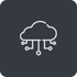 Icon Wolke mit Netzwerkverbindungen